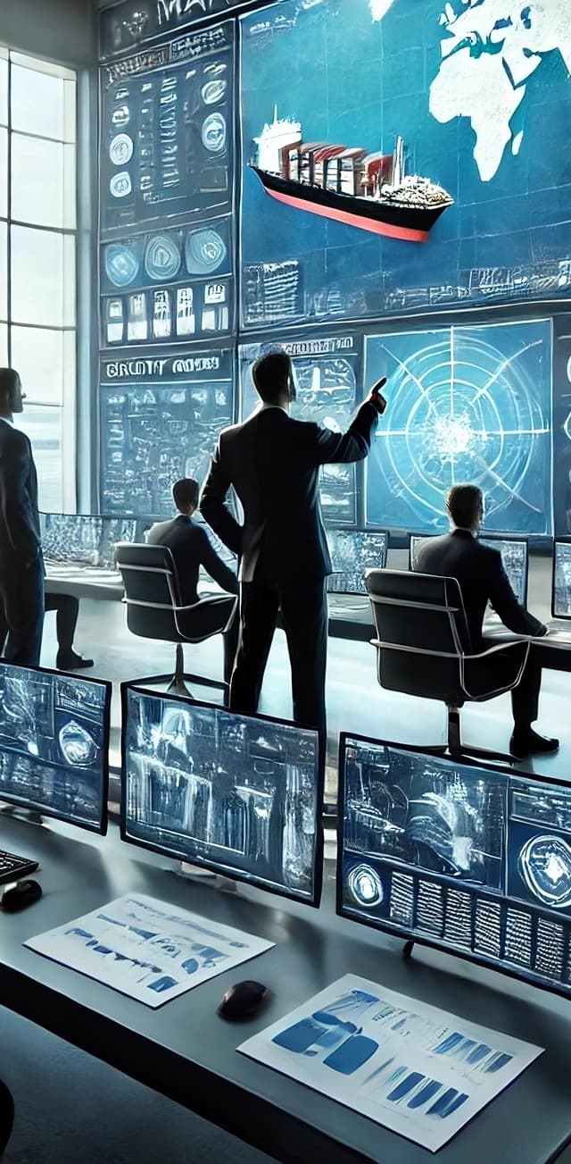Picture of an office with technology